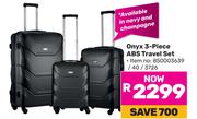 Onyx 3 Piece ABS Travel Set