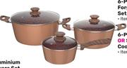 Bennett Read 6 Piece Copper & Rock Or Slate & Stone Forged Cookware Set