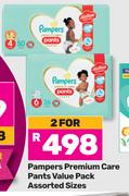Pampers Premium Care Pants Value Pack Assorted Sizes-For 2