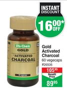 Dis-Chem Gold Activated Charcoal 60 Vegecaps