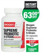 Biogen Supreme Probiotic 9 Strain 60 Capsules