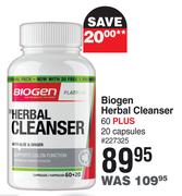 Biogen Herbal Cleanser 60 Plus 20 Capsules