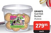 Grants Suet Ball Bucket 25 Pieces-Each
