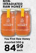 You First Raw Honey Assortd-500g Each