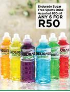 Endurade Sugar Free Sports Drink Assorted-For Any 6 x 63ml