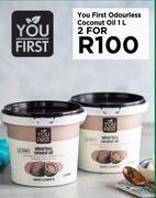 You First Odourless Coconut Oil-For 2 x 1L
