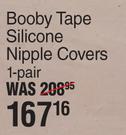 Booby Tape Silicone Nipple Covers 1 Pair