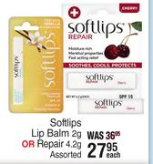 Softlips Lip Balm 2g Or Repair 4.2g Assorted-Each