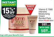 Vitamin E 7000 Intensive Moisturising Cream Banded Pack 500ml Plus 50ml-Per Pack