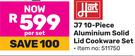 Hart J7 10 Piece Aluminium Solid Lid Cookware Set-Per Set