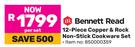 Bennett Read 12 Piece Copper & Rock Non Stick Cookware Set-Per Set