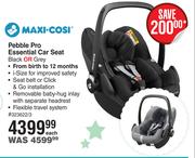 Maxi Cosi Pebble Pro Essential Car Seat Black Or Grey-Each