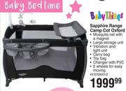 Baby Things Sapphire Range Camp Cot Oxford