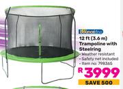 Bounceking 12 Ft Trampoline With Steering