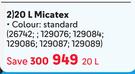 Plascon Micatex (Standard Colours)-20Ltr