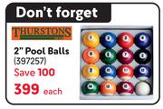 2" Pool Balls 397257