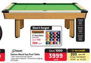 Shoot Saloon Wood Top Pool Table