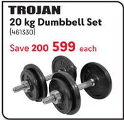Trojan 20Kg Dumbell Set-Each