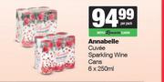 Annabelle Cuvee Sparkling Wine Cans-6 x 250ml Per Pack
