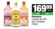 Gordon's London Dry Gin-750ml Each