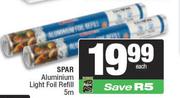 Spar Aluminium Light Foil Refill 5m-Each
