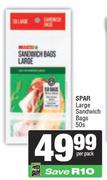 Spar Large Sandwich Bags-50s Per Pack