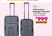 Mainstays 2-Piece Grey Melanga Travel Set