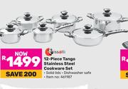 Tissolli 12-Piece Tango Stainless Steel Cookware Set