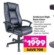 Anderson High Back Chair
