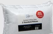 Mainstays 2-Pack Quilted Hollowfibre Pillows