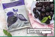 Food Lover's Unpitted Prunes-500g Each