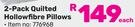 Mainstays 2 Pack Quilted Hollow Fibre Pillows