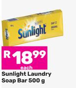 Sunlight Laundry Soap Bar-500g Each