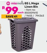 Miss Molly 85L Mega Linen Bin-Each