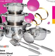 Tissolli 15 Piece Stainless Steel Cookware Set-Per Set