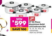 Hart J7 10 Piece Aluminium Solid Lid Cookware Set-Per Set