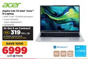 Acer Aspire 14 Intel Core i3 Laptop-Each