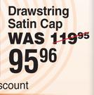 Donna Drawstring Satin Cap