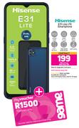 Hisense E31 Lite LTE Smartphone-On Red Flexi 130