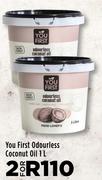 You First Odourless Coconut Oil-For 2 x 1L