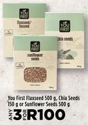 You First Flaxseed 500g, Chia Seeds 150g Or Sunflower Seeds 500g-For 3