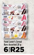 Food Lover's Cereal Bars Assorted-For 6 x 28g