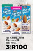 Blue Diamond Milk Assorted-For 3 x 1L