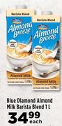Blue Diamond Almond Milk Barista Blend-1L Each