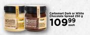 Carbsamrt Dark Or White Chocolate Spread-250g Each