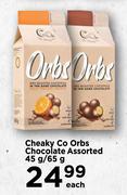Cheaky Co Orbs Chocolate Assorted-45g/65g Each