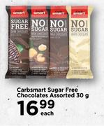 Carbsmart Sugar Free Chocolate Assorted-30g Each