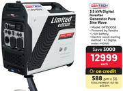 Gentech 3.5 KVA Digital Inverter Generator Pure Sine Wave GP3500ISE