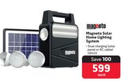 Magneto Solar Home Lighting System