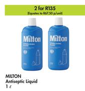 Milton Antiseptic Liquid-For 2 x 1L